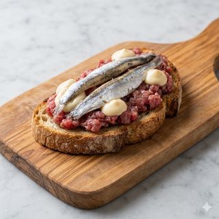 Crostino con acciuga