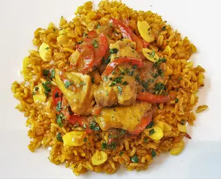 Curry rice chicken