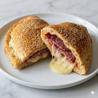 Calzone salame e mozzarella