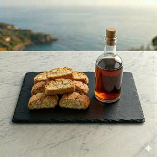 Cantucci di "Tripoli" e vin santo