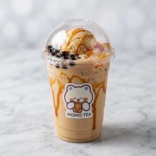 Caramello gelato milk tea