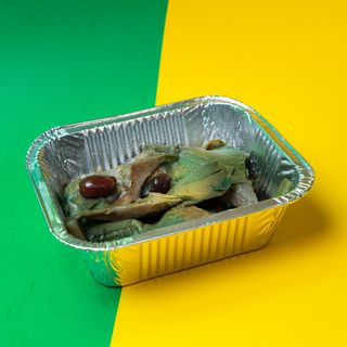 Carciofi in umido olive e capperi