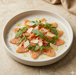 Carpaccio di salmone e rucola