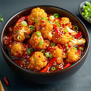 Cauliflowerin Schezwan Sauce