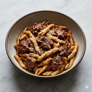 Cecatielli irpini fatti in casa con ragù
