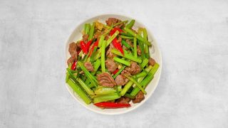 Celery and pork