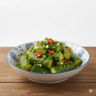 Cetriolo condito al sale拍黄瓜
