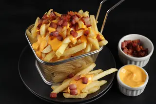 Batata com Cheddar e Bacon