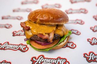 Chees and bacon burger