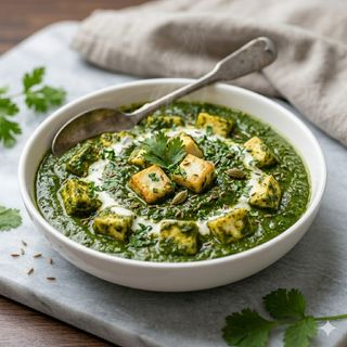 Cheese spinach palakpank