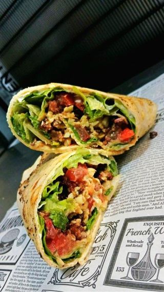 Cheeseburger tortilja