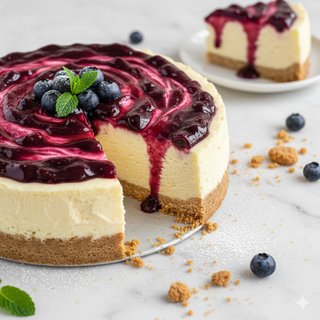 Cheesecake ai mirtilli
