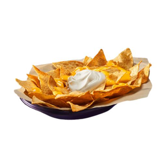 Cheesy topped nachos