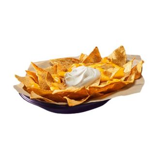 Cheesy topped nachos