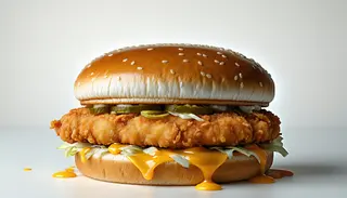 Cheesy Zinger burger