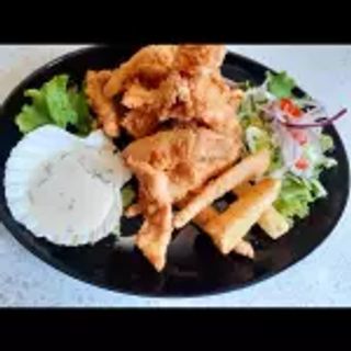 Chicharrón de pescado pérsico