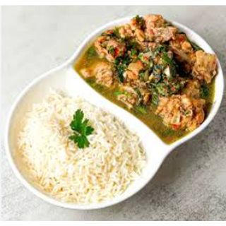 Chicken Peppersoup & White Rice