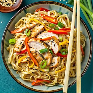 Chicken egg noodles