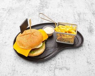 Menu Hambúrguer de Frango com Queijo