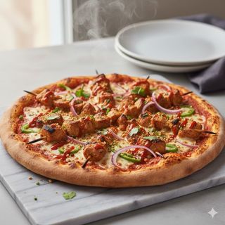 Chicken Suya Pizza