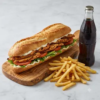 Chicken tikka baguette