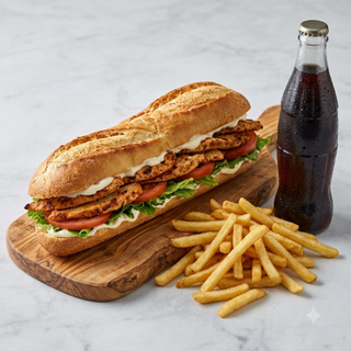 Chicken tikka baguette