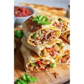 Chicken fajita wrap