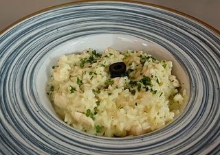 Risotto with chicken