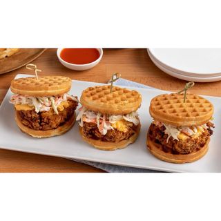 Chicken waffle sandwich