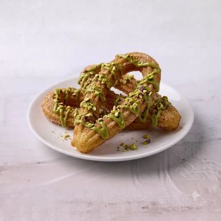 Churros con pistacchio