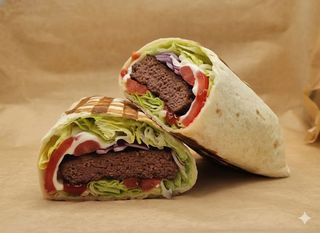 Classic burger wrap