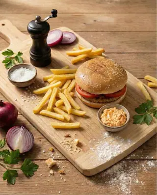 Classic Burger sa pomfritom