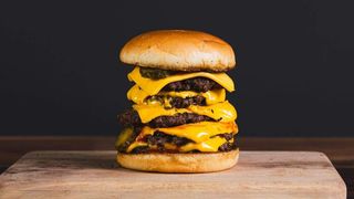 Classic triple double burger