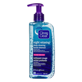CLEAN & CLEAR NIGHT RELAXING FACIAL CLEANSER 240ML