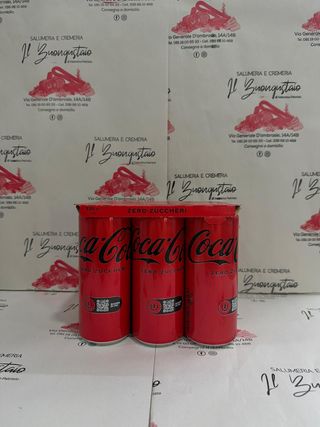 Coca-Cola Zero Lattina 330 ml da 6 pezzi
