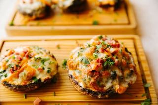 Cogumelos Portobello Recheados