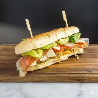 Panino lungo piastrato