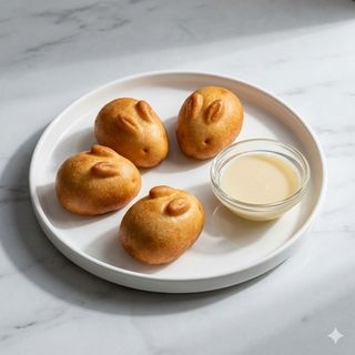 Coniglietti alla crema fritti 4 pezzi