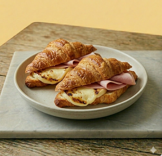 Cornetti di scamorza alla piastra con cotto