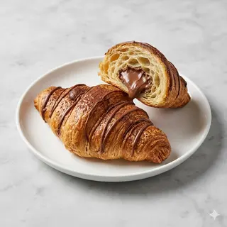 Cornetto con cioccolato