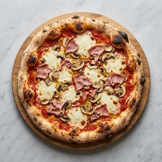 Cotto e funghi