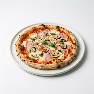 Cotto e funghi