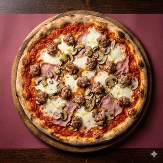 Cotto e funghi