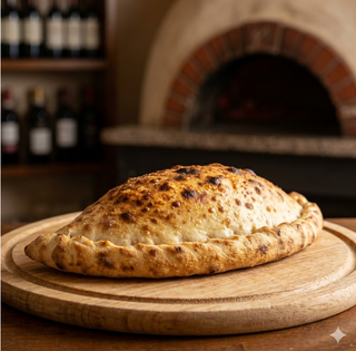 Calzone con cotto e mozzarella