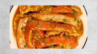 Crab stick scrambled
