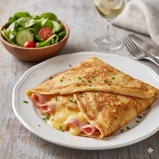 Crepe salata cotto e formaggio
