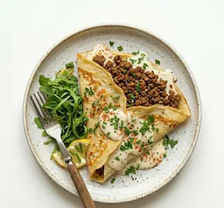 Crêpe Au Viande Hachée