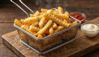 Crinkle cut fries