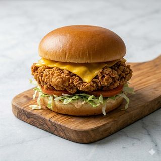 Menù crispy cheese chicken burger