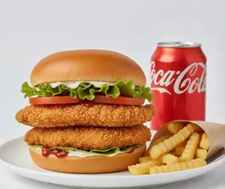 Crispy chicken burger menù